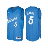 Men's Oklahoma City Thunder #5 Victor Oladipo Blue 2016 Christmas Day NBA Swingman Jersey