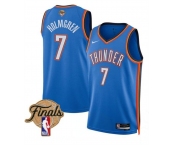Men's Oklahoma City Thunder #7 Chet Holmgren Blue 2025 Finals Icon Edition Stitched Basketball Jersey