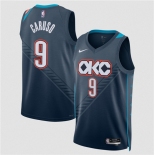 Men's Oklahoma City Thunder #9 Alex Caruso Navy 2025-26 City Edition Swingman Stitched Basketball Jersey Men's Oklahoma City Thunder #9 Alex Caruso Navy 2025-26 City Edition Swingman Stitched Basketball Jersey