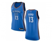 Women Nike Oklahoma City Thunder #13 Paul George Blue NBA Swingman Icon Edition Jersey