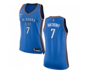 Women Nike Oklahoma City Thunder #7 Carmelo Anthony Blue NBA Swingman Icon Edition Jersey