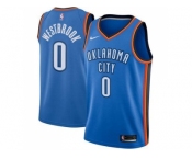 Youth Nike Oklahoma City Thunder #0 Russell Westbrook Blue NBA Swingman Jersey