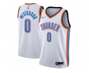 Youth Nike Oklahoma City Thunder #0 Russell Westbrook White NBA Swingman Jersey