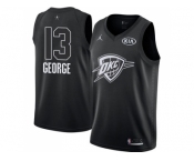 Youth Nike Oklahoma City Thunder #13 Paul George Black NBA Jordan Swingman 2018 All-Star Game Jersey