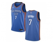Youth Nike Oklahoma City Thunder #7 Carmelo Anthony Blue NBA Swingman Jersey