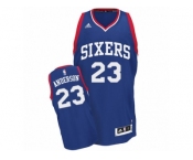 Men's Adidas Philadelphia 76ers #23 Justin Anderson Swingman Royal Blue Alternate NBA Jersey