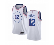 Men's Philadelphia 76ers #12 Tobias Harris White Swingman Jersey - Earned Edition