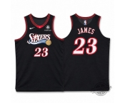 Men's Philadelphia 76ers #23 LeBron James Black 2025 Classic Edition Stitched Stitched Jersey Men's Philadelphia 76ers #23 LeBron James Black 2025 Classic Edition Stitched Stitched Jersey