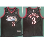 Men's Philadelphia 76ers #3 Allen Iverson Black 2025 Classic Edition Stitched Stitched Jersey1 Men's Philadelphia 76ers #3 Allen Iverson Black 2025 Classic Edition Stitched Stitched Jersey1
