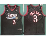 Men's Philadelphia 76ers #3 Allen Iverson Black 2025 Classic Edition Stitched Stitched Jersey1
