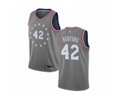 Men's Philadelphia 76ers #42 Al Horford Swingman Gray Basketball Jersey - City Edition