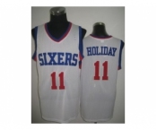 nba philadelphia 76ers #11 holiday white[revolution 30]