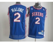 nba philadelphia 76ers #2 malone blue[swingman]