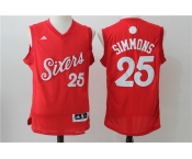 nba philadelphia 76ers #25 simmons red [2016 Christmas edition]