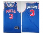 nba philadelphia 76ers #3 allen iverson blue (10th soul swingman)(PHILA)