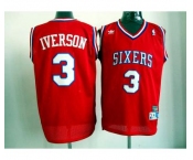 nba philadelphia 76ers #3 iverson red[swingman]