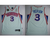 nba philadelphia 76ers #3 iverson white[red sixers][10th]