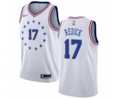Women's Nike Philadelphia 76ers #17 JJ Redick White Swingman Jersey - Earned Edition