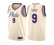 Youth Nike Philadelphia 76ers #9 Dario Saric Swingman Cream NBA Jersey - City Edition