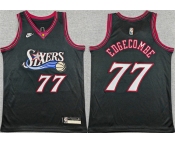 Youth Philadelphia 76ers #77 V. J. Edgecombe Black 2025-26 Classic Edition Stitched Jersey Youth Philadelphia 76ers #77 V. J. Edgecombe Black 2025-26 Classic Edition Stitched Jersey