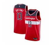 Men's Washington Wizards #13 Thomas Bryant Authentic Red Basketball Jersey - Icon Edition