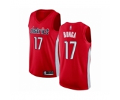 Men's Washington Wizards #17 Isaac Bonga Red Swingman Jersey - Earned Edition