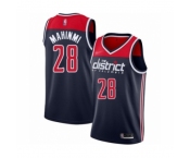 Men's Washington Wizards #28 Ian Mahinmi Authentic Navy Blue Finished Basketball Jersey - Statement Edition