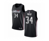Men's Washington Wizards #34 C.J. Miles Authentic Black Basketball Jersey - City Edition
