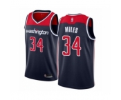 Men's Washington Wizards #34 C.J. Miles Authentic Navy Blue Basketball Jersey Statement Edition