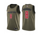 Men's Washington Wizards #8 Rui Hachimura Swingman Green Salute to Service Basketball Jersey