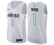 Women's Nike Washington Wizards #1 Austin Rivers Swingman White NBA Jersey - City Edition