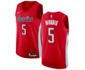 Women's Nike Washington Wizards #5 Markieff Morris Red Swingman Jersey - Earned Edition
