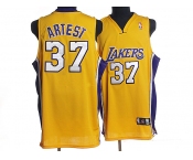 nba los angeles lakers #37 artest yellow