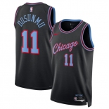 Men's Chicago Bulls #11 Ayo Dosunmu Black 2025-26 City Edition Swingman Stitched Basketball Jersey Men's Chicago Bulls #11 Ayo Dosunmu Black 2025-26 City Edition Swingman Stitched Basketball Jersey