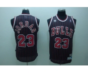 nba Chicago Bulls #23 jordan black red strip (fans edition)