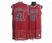 nba chicago bulls #91 rodman red