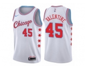 Women Nike Chicago Bulls #45 Denzel Valentine Swingman White NBA Jersey - City Edition