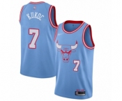 Women's Chicago Bulls #7 Toni Kukoc Swingman Blue Basketball Jersey - 2019-20 City Edition