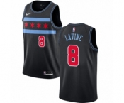Women's Nike Chicago Bulls #8 Zach LaVine Swingman Black NBA Jersey - City Edition