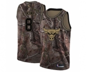 Women's Nike Chicago Bulls #8 Zach LaVine Swingman Camo Realtree Collection NBA Jersey