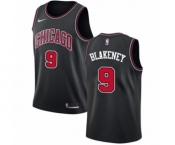 Women's Nike Chicago Bulls #9 Antonio Blakeney Authentic Black NBA Jersey Statement Edition