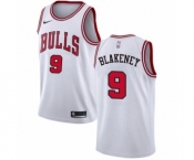Women's Nike Chicago Bulls #9 Antonio Blakeney Authentic White NBA Jersey - Association Edition