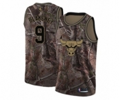 Women's Nike Chicago Bulls #9 Antonio Blakeney Swingman Camo Realtree Collection NBA Jersey
