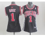 women nba chicago bulls #1 rose black
