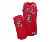 Youth Adidas Chicago Bulls #3 Dwyane Wade Authentic Red Road NBA Jersey