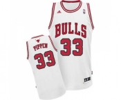 Youth Adidas Chicago Bulls #33 Scottie Pippen Swingman White Home NBA Jersey