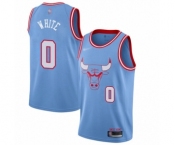 Youth Chicago Bulls #0 Coby White Swingman Blue Basketball Jersey - 2019-20 City Edition