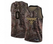 Youth Chicago Bulls #0 Coby White Swingman Camo Realtree Collection Basketball Jersey