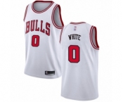 Youth Chicago Bulls #0 Coby White Swingman White Basketball Jersey - Association Edition