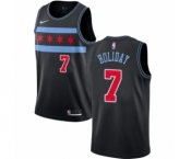 Youth Nike Chicago Bulls #7 Justin Holiday Swingman Black NBA Jersey - City Edition